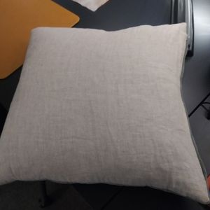Crate & Barrel Mohair/Linen Feather Pillow